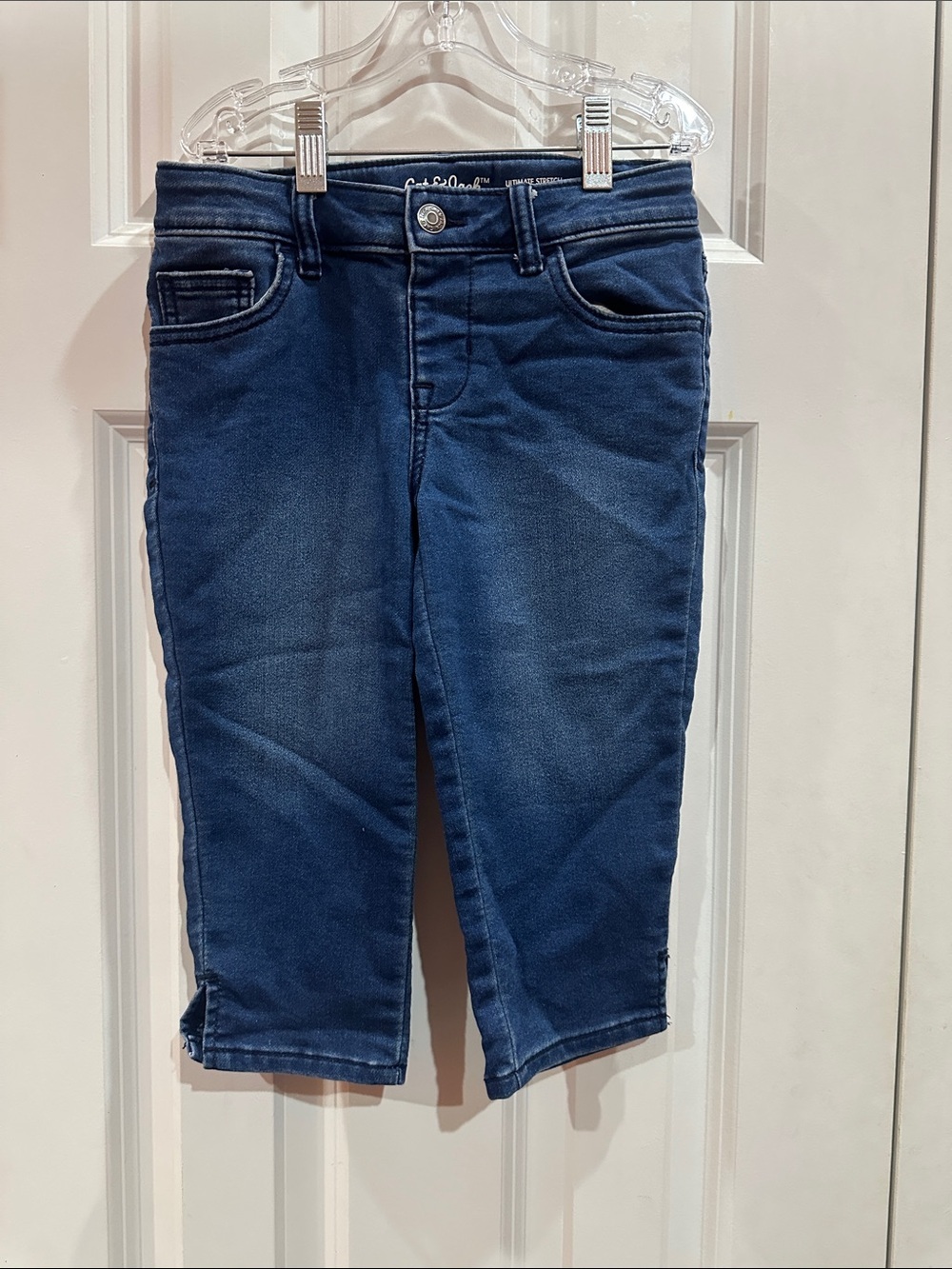 NWOT Kids Cat & Jack Navy Cropped Stretch Jeans size 7/8